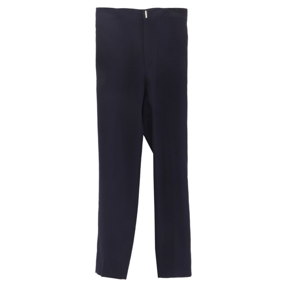 Givenchy Straight-Leg Trousers in Navy Blue Wool
